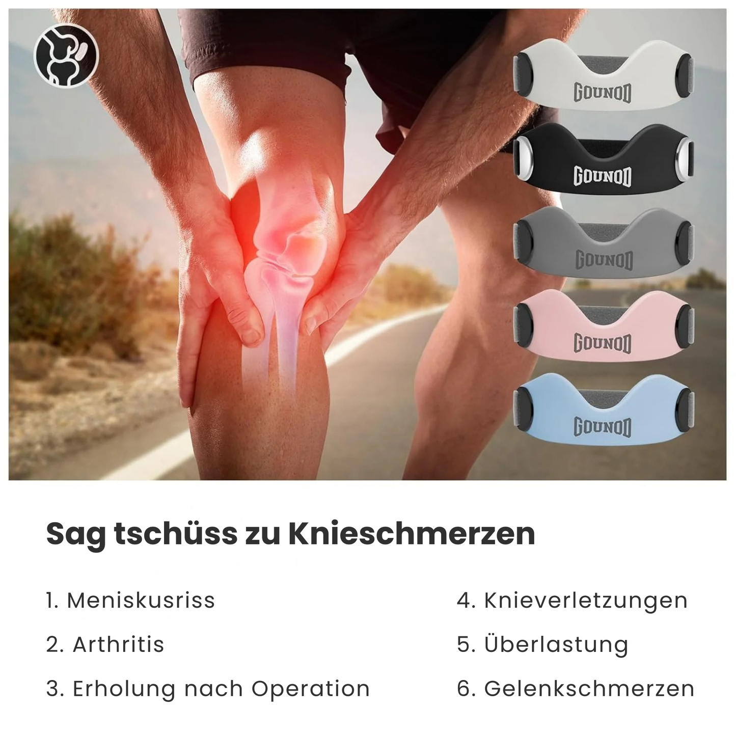 Knie-Stützstraps