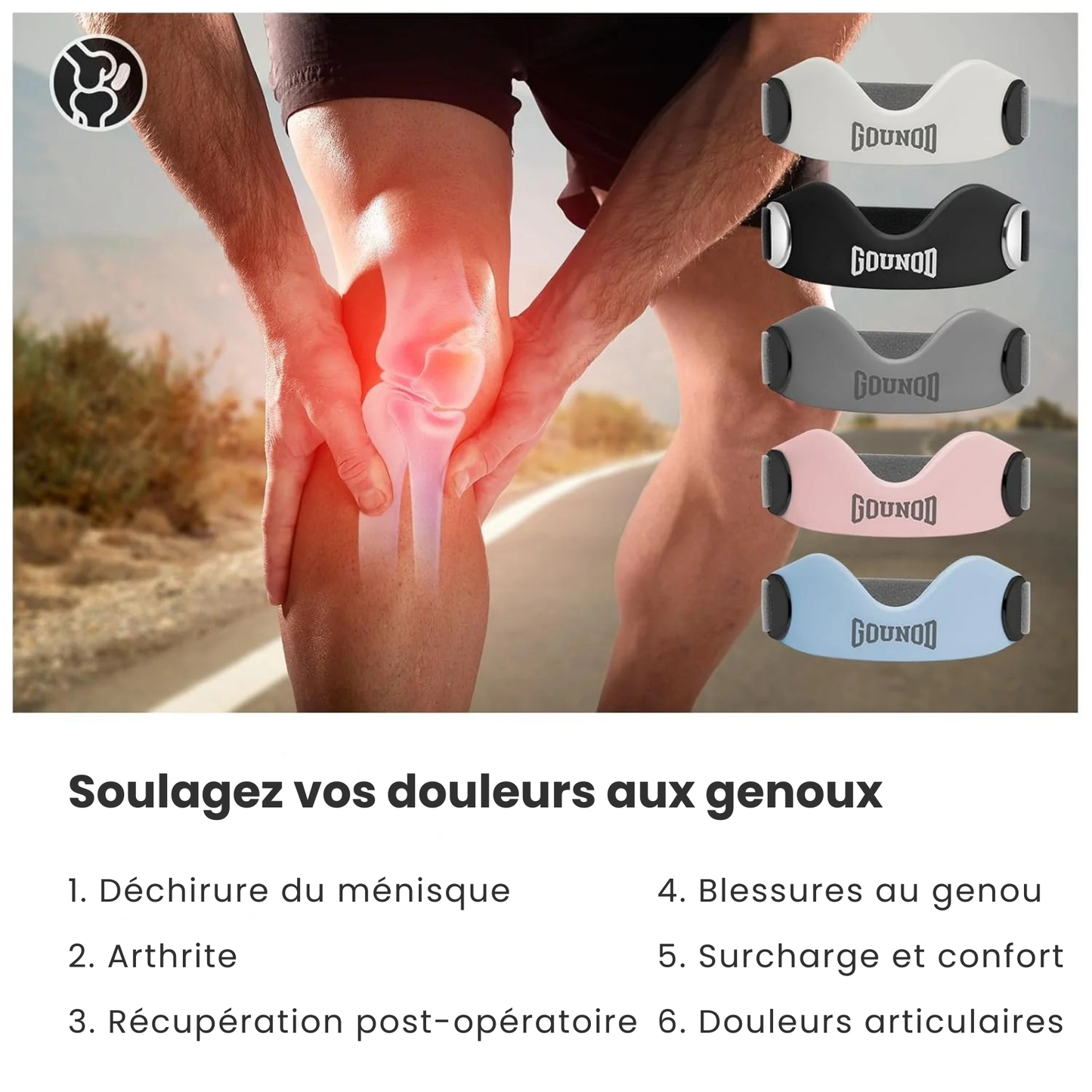 Straps de Soutien pour Genou